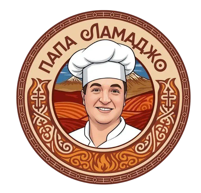 Логотип кафе «Папа Ламаджо»